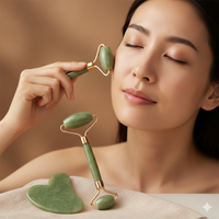 Jade Stone Facial Roller Gua Sha natural Beauty.
