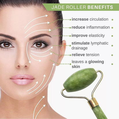 Jade Stone Facial Roller Gua Sha natural Beauty.