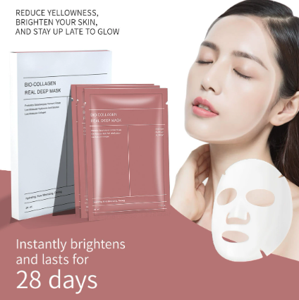 Brightening overnight mask+ collagen.